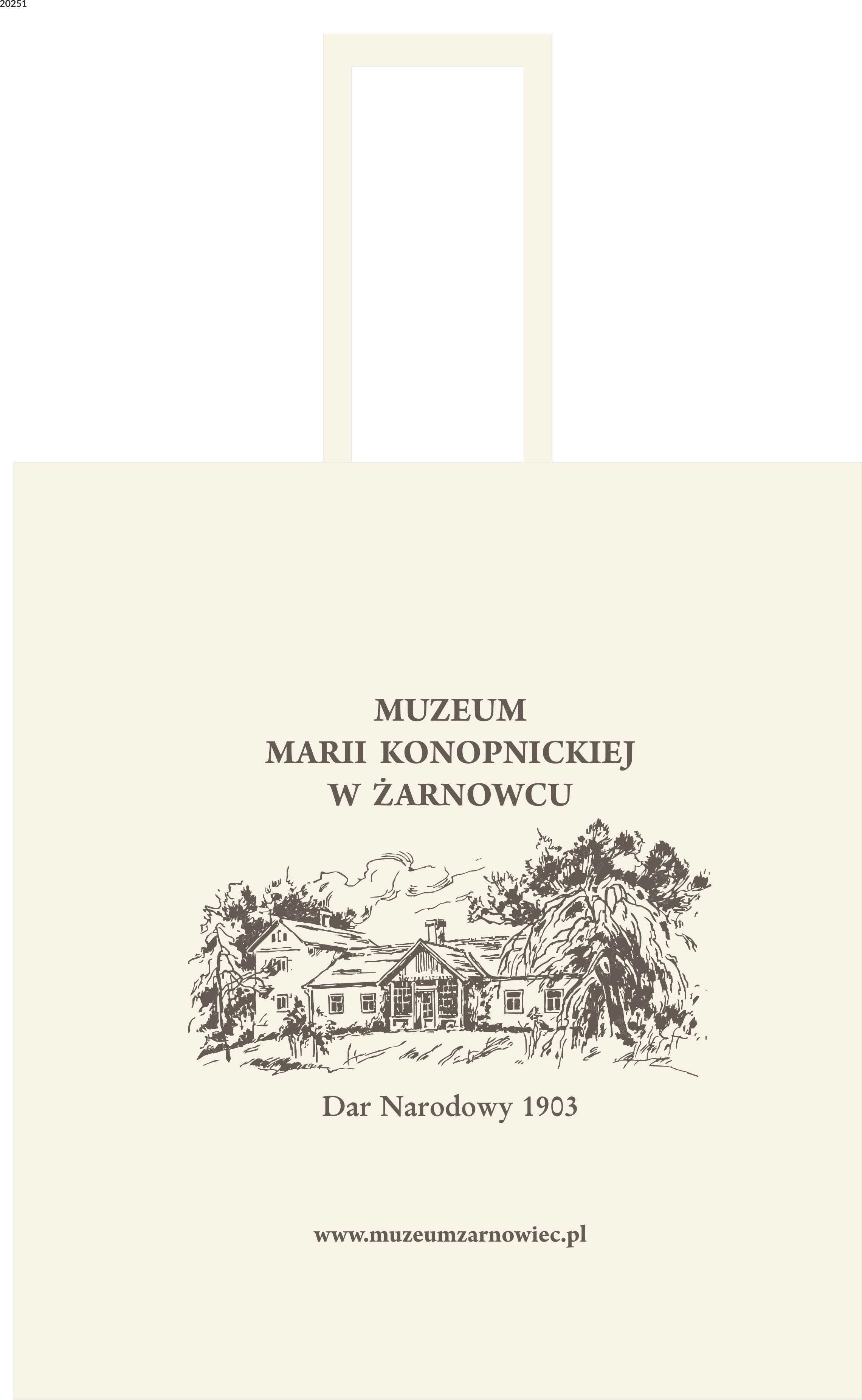 Torba 38X42 Cm Muzeum Żarnowiec Sitodruk