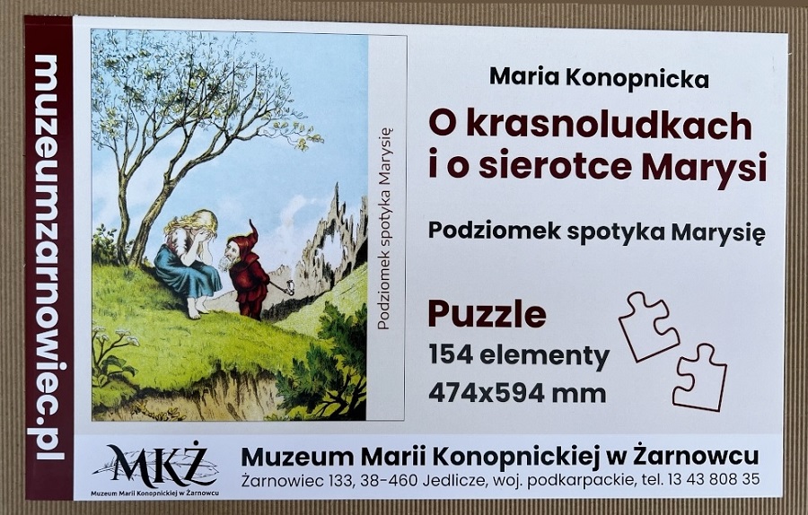 Puzzle z ilustracjami do baśni „O krasnoludkach i o sierotce Marysi”